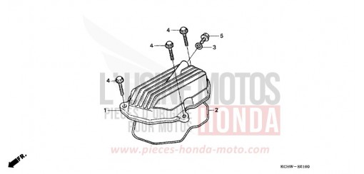 COUVERCLE DE CULASSE (1) CG125W de 1998